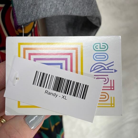 LuLaRoe NWT Randy Tee XL Great Fall Colors! Baseball like Tee Oh So Comfortable - Picture 9 of 16